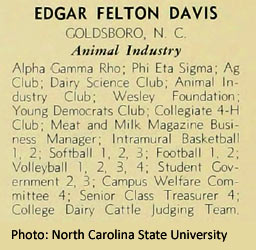 Edgar F Davis