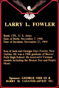 Larry L Fowler